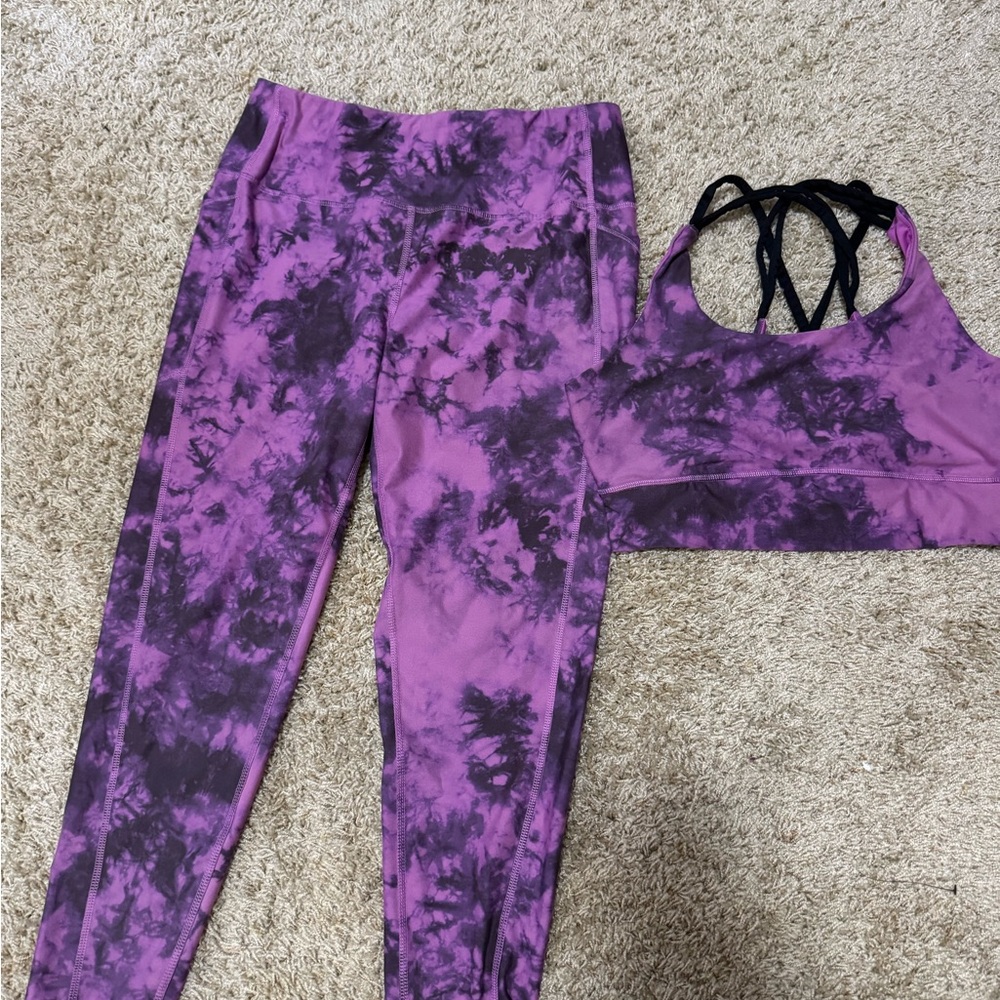 DSG Purple Activewear Top and Leggins
